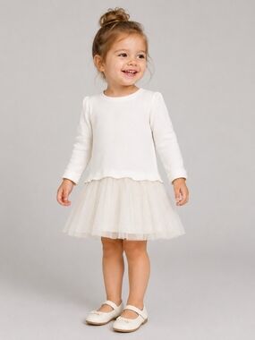 5/$35 Baby B'gosh White Tulle Dress – Girls Size 24M
